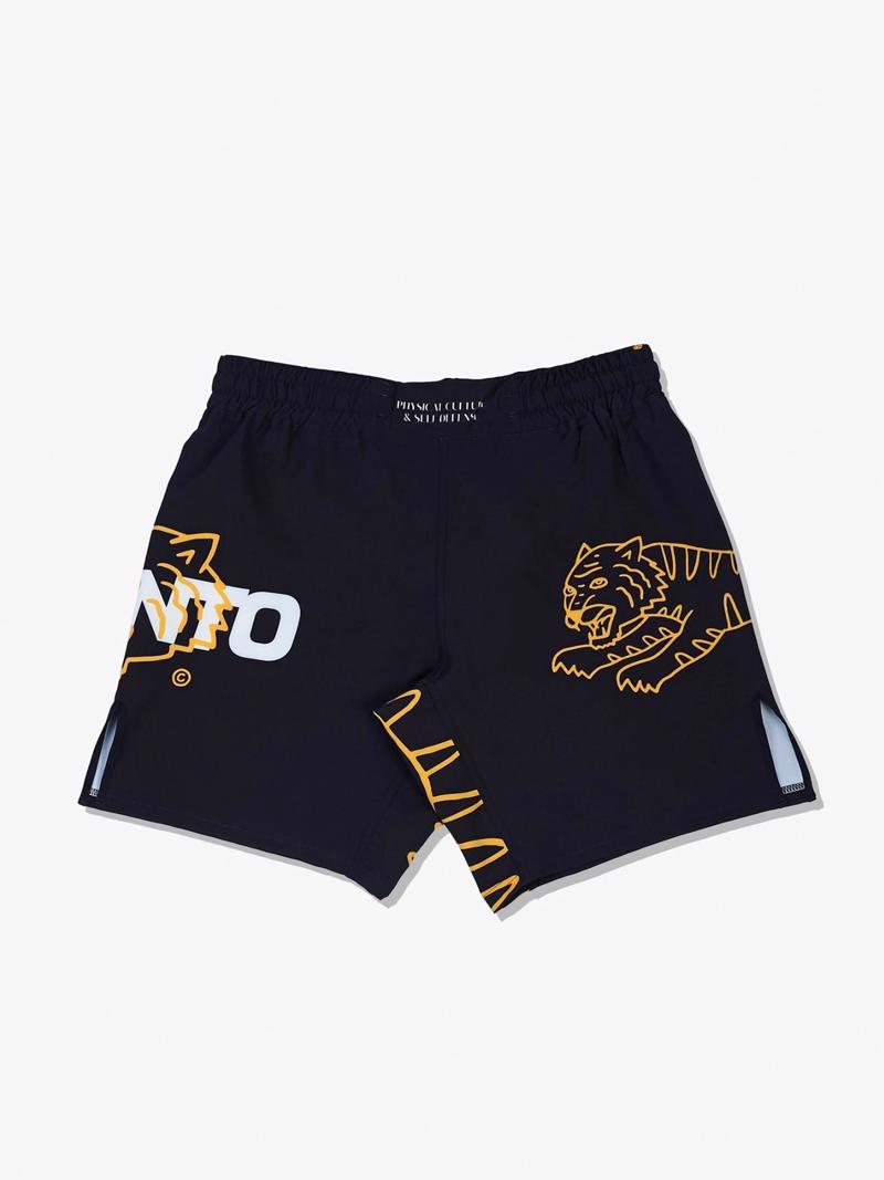 MANTO wildcat FIGHT SHORTS-black